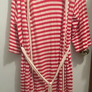 THE GREAT. Red and White Striped Top
